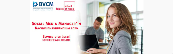 Social Media Nachwuchsstipendium 2020 - Jetzt bewerben!